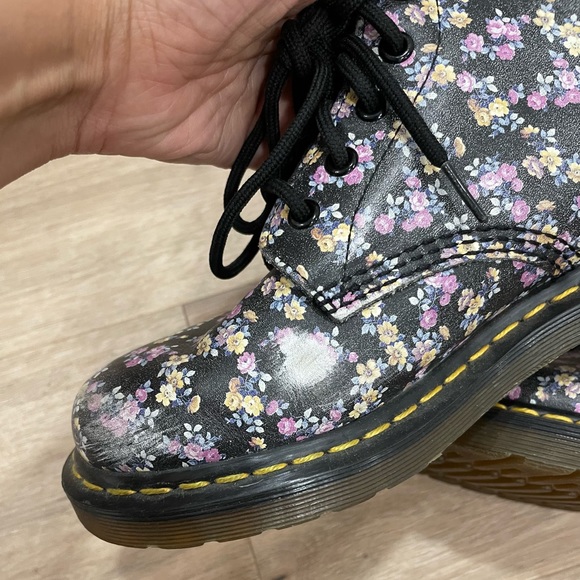 Dr Martens 1460 W Mini Tydee Floral AW004 Boots, Sz 7 - Picture 6 of 8